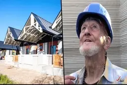 پیرمرد  بی خانمان نخستین ساکن خانه 3D شد