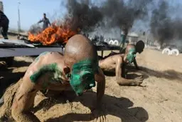 تمرین دانشجویان پلیس فلسطین