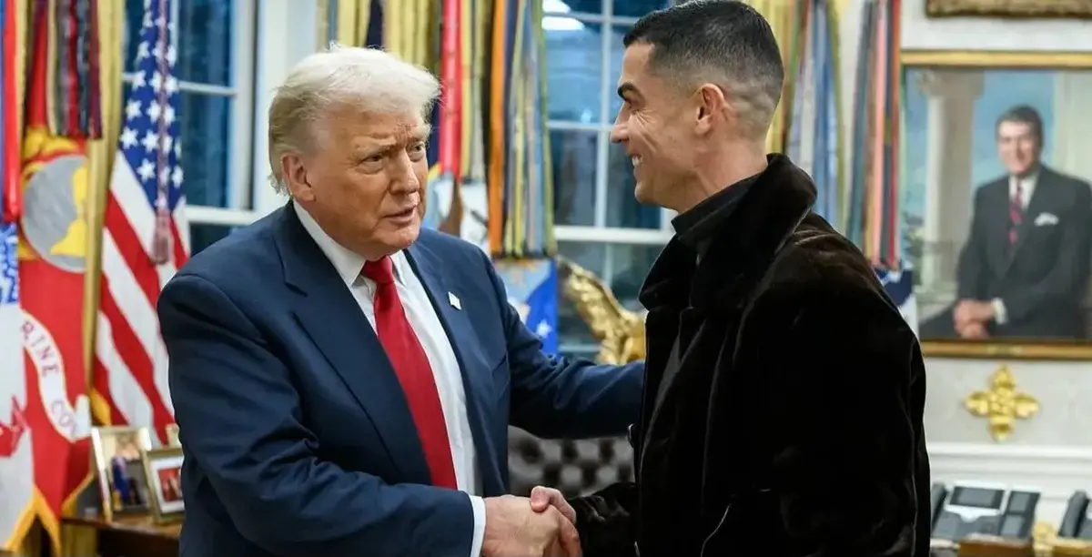 حضور غافلگیرکننده رونالدو در کاخ سفید | استقبال ویژه ترامپ از ستاره پرتغالی