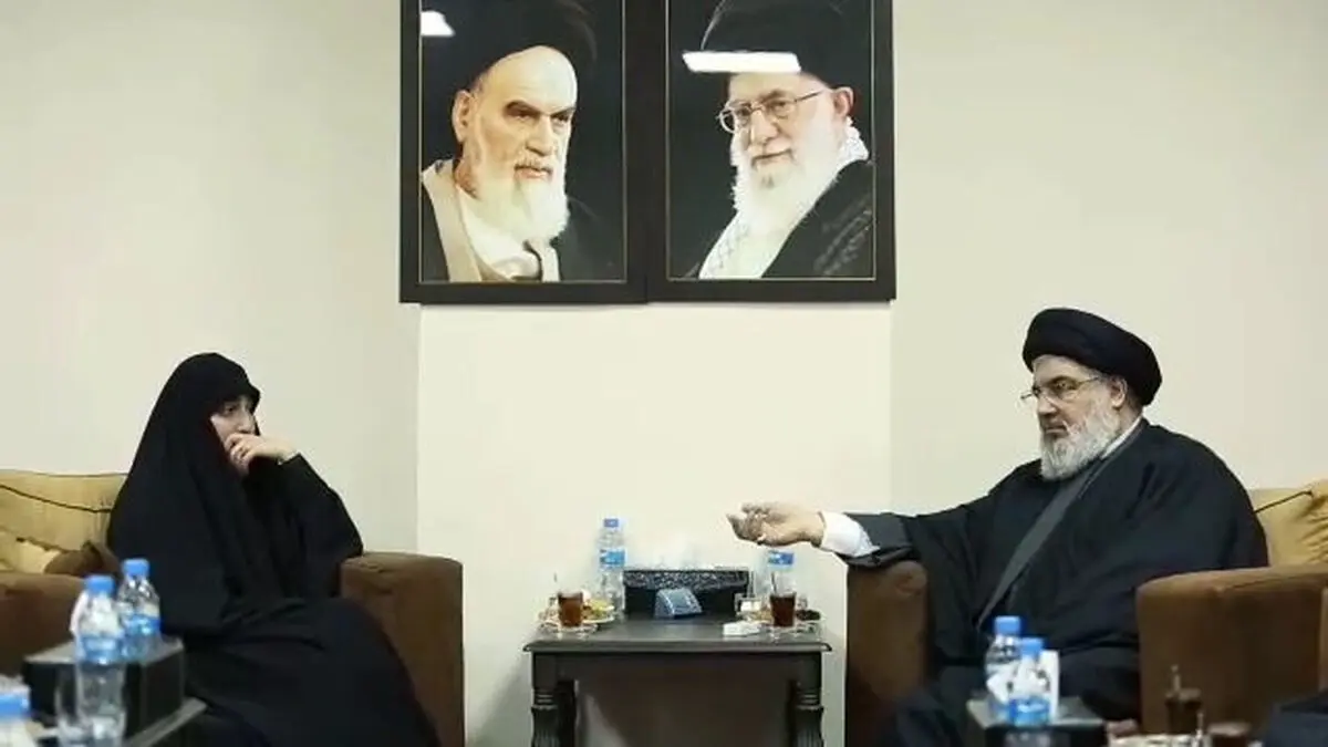 
دیدار دختر سردار سلیمانی با سید حسن نصرالله
