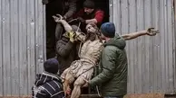 
انتقال مجسمه حضرت مسیح از کلیسای لویو به پناهگاه
