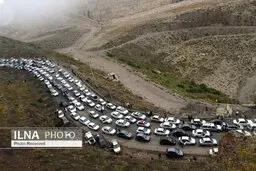 ترافیک سنگین در محور فیروزکوه