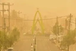 حرکت دوباره گردوخاک از عراق به خوزستان