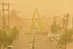 حرکت دوباره گردوخاک از عراق به خوزستان