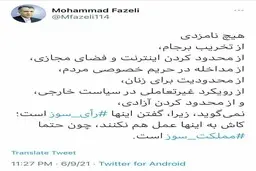 دکتر فاضلی: هیچ نامزدی از محدودیت ها حرف نمی زند