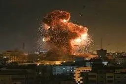 حمله توپخانه‌ها و جنگنده‌های صهیونیستی به نوار غزه+ویدئو 