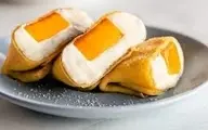 پنکیک هنگ کنگی با انبه و خامه | طرز تهیه پنکیک انبه +ویدئو