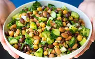 برای کاهش وزن و عضله سازی این سالاد رو بخور | طرز تهیه سالاد پروتئینی +ویدئو