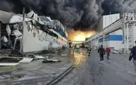 
آتش‌سوزی گسترده در شرکت طبیعت زرندیه