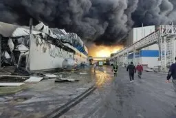 
آتش‌سوزی گسترده در شرکت طبیعت زرندیه