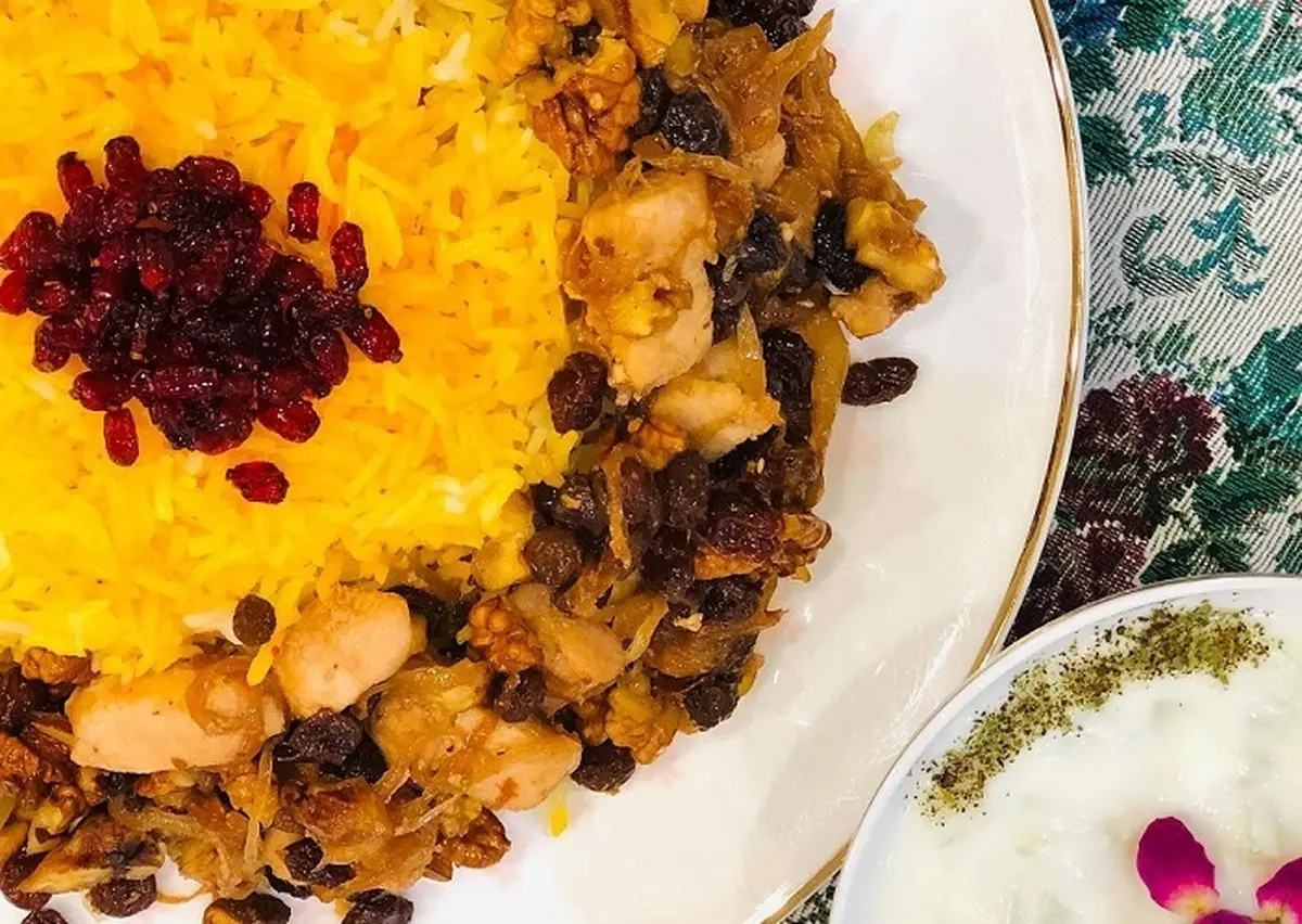 گردو پلو از اون پلوهای خفن و خوشمزس که مزه‌ی بهشت میده! | طرز تهیه گردو پلو +ویدئو