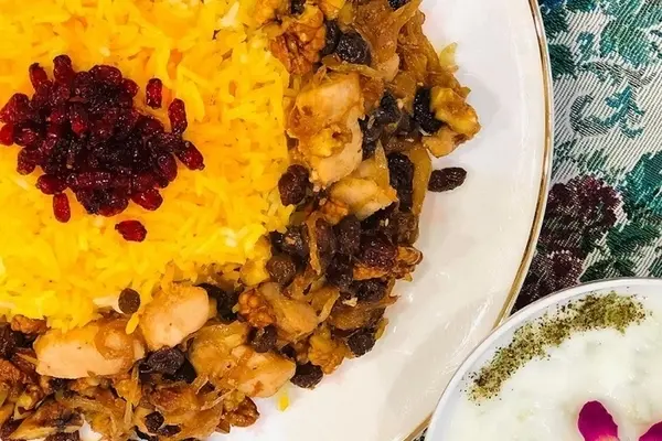 طرز تهیه گردو پلو | یه پلو مخلوط متفاوت و مقوی +ویدئو