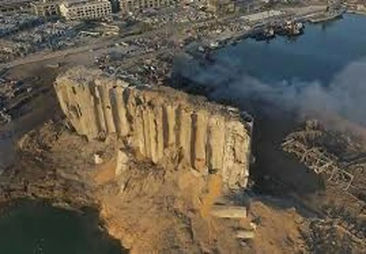 حریق  |  شعله ور شدن آتش جدید در بندر بیروت