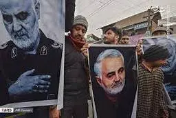 عکس شهید سلیمانی اوضاع کشمیر هند را به هم ریخت+ویدئو