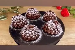 اگه دوست داری این شکلات براونی که شبیه کاجه رو یاد بگیری ببین! | طرز تهیه شکلات براونی کاراملی +ویدئو