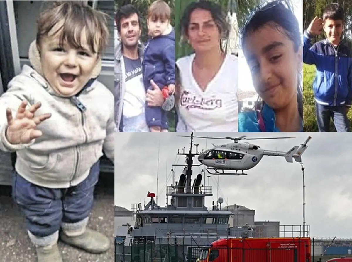 پیکر ۴ عضو خانواده پناهجوی ایرانی غرق‌شده در کانال مانش به کشور بازگشت | آرتین ۱۵ ماهه برنگشت