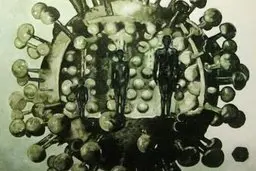 هنرمند ایرانی ۸ سال پیش تصویر کرونا را به چین برد