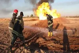 آتش‌سوزی در خط لوله پنتان پالایشگاه گاز بیدبلند | فوت یک نفر