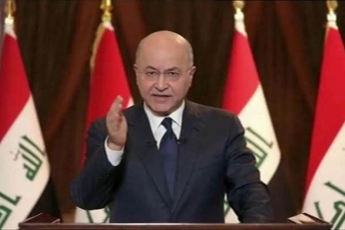 رئیس جمهور عراق خبر دیدارش با رئیس پنتاگون را تکذیب کرد