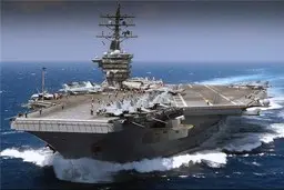 موشک بالستیک ایرانی در ۱۰۰ مایلی ناو نیمیتز فرود آمده است
