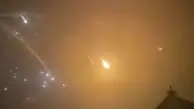آسمان کی‌یف در حملات موشکی دیشب روسیه+ویدئو