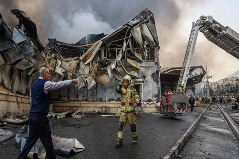 علت حریق بازارچه جنت‌آباد اعلام شد