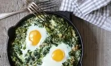برای صبحانه املت اسفناج درست کن، خیلی مقوی و خوشمزه | طرز تهیه نیمرو اسفناج مقوی و خوشمزه 