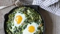 برای صبحانه املت اسفناج درست کن، خیلی مقوی و خوشمزه | طرز تهیه نیمرو اسفناج مقوی و خوشمزه 