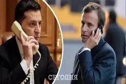 تاکید ماکرون بر حمایت از اوکراین برای خروج از بحران در تماس با زلنسکی