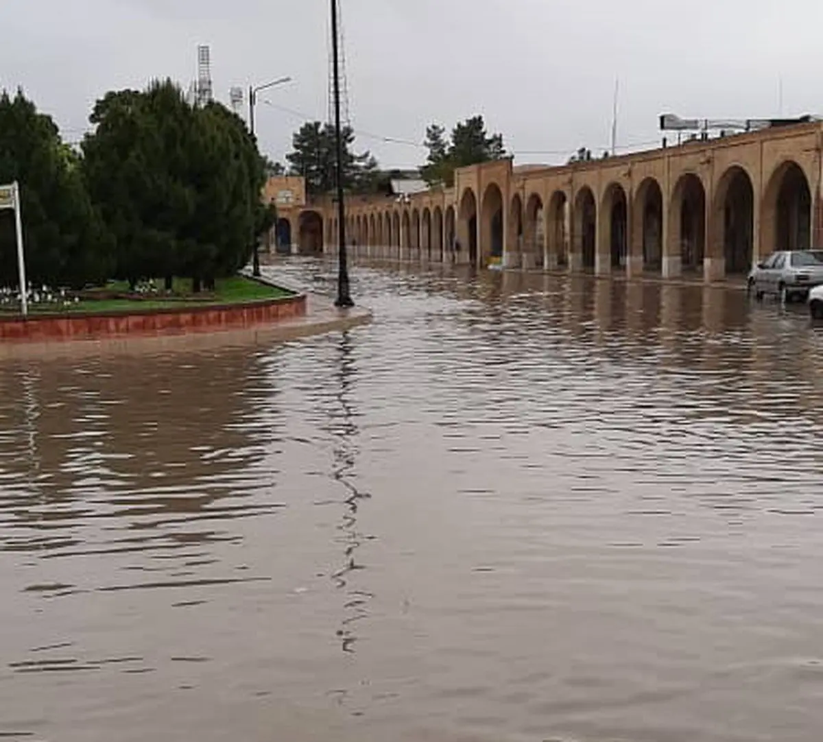 بافت تاریخی کرمان زیر آب