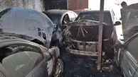 اجاق خوراک پزی ۵ خودرو را به آتش کشید!
