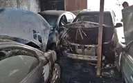 اجاق خوراک پزی ۵ خودرو را به آتش کشید!