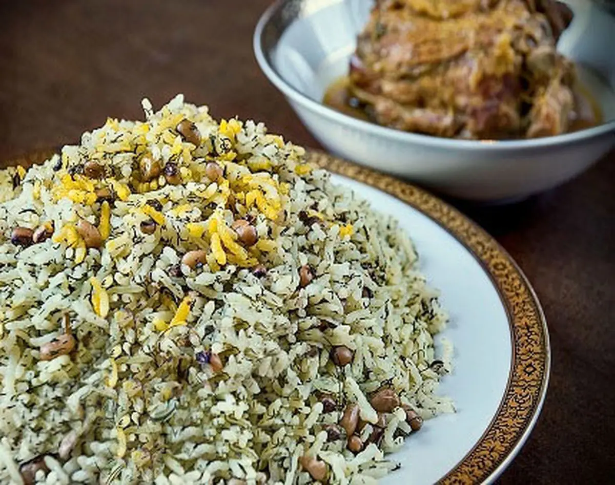 لوبیا پلو شیرازی رو با لوبیا چشم بلبلی امتحان کن که بی نظیره! | طرز تهیه لوبیا پلو شیرازی با مرغ زعفرانی +ویدئو