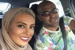  تصویری عاشقانه پر حرف و حدیث  بازیگر سرشناس +عکس