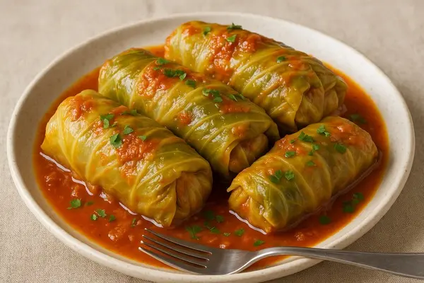 طرز تهیه دلمه کلم برگ |دلمه کلم برگ یه خوشمزه راحت برای تمام فصل‌ها +ویدئو