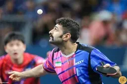 پایان کار تنیس روی میز با حذف نوشاد عالمیان 