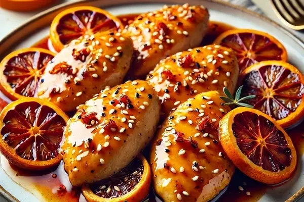 طرز تهیه مرغ پرتقالی | دیگه مرغو تکراری نپز +ویدئو