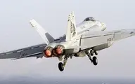 جنگنده اف-۱۸ آمریکا سقوط کرد 