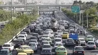 رانش زمین علت ترافیک امروز بزرگراه شهید همت