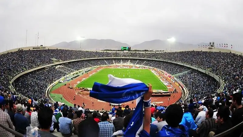 تخریب سالن دوازده هزار نفری آزادی در جریان حملات آمریکا و رژیم صهیونیستی