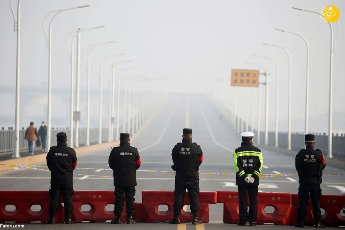 خیابان‌های خالی چین در پی شیوع کرونا 