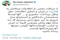3 مرکز مهم پخش ویروس کرونا بیمارستان ها، پمپ بنزین ها وسوپرمارکت ها هستند
