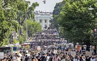 اعتراض‌ها به مرگ جورج فلوید مقابل کاخ سفید
