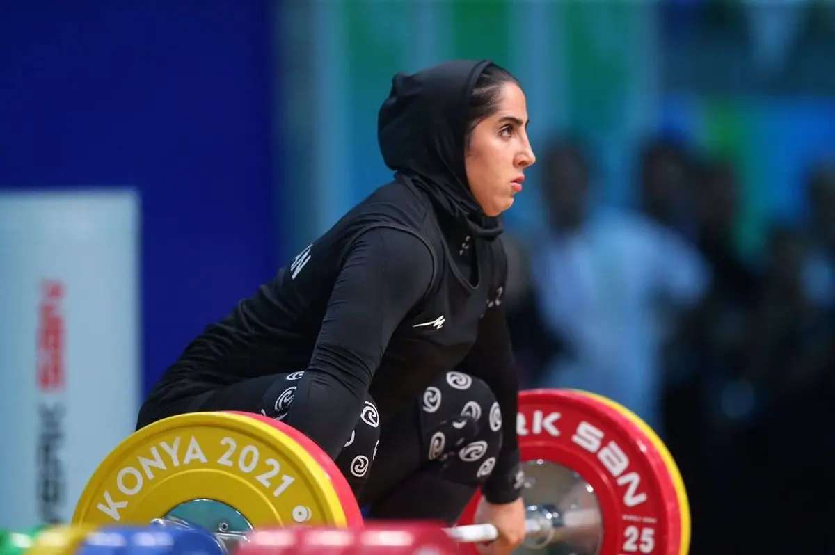 «الهام حسینی» بهترین دختر وزنه‌بردار ایران در جهان شد
