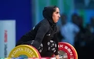 «الهام حسینی» بهترین دختر وزنه‌بردار ایران در جهان شد