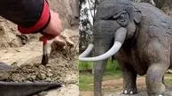 کشف فسیل یک فیل 12 هزار ساله که شکار انسان شده بود!