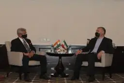 دیدار امیرعبداللهیان با وزیر خارجه هند در حاشیه اجلاس شانگهای
