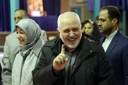 ظریف در پای صندوق رأی چه گفت؟