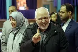 ظریف در پای صندوق رأی چه گفت؟