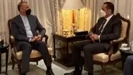 دیدار امیر عبداللهیان با وزیر خارجه قطر 